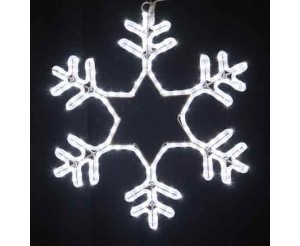 Светодиодная "Снежинка LED", 75х75 см, белая