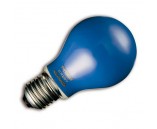 LED Лампа Е27, 5 диодов синяя