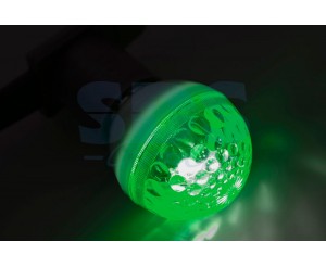 LED Лампа Е27, 9 диодов зеленая