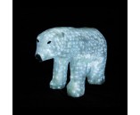 Световая фигура акриловая "Белый медведь", 60х110 см