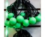 5 м, 18 крупных шариков, Светодиодная гирлянда "Мультишарики", зелёная